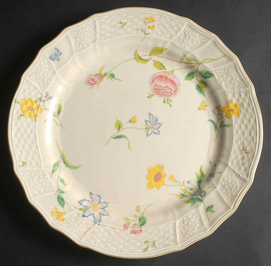 Rose Bouquet 12" Chop Plate (Round Platter) by Mikasa-1