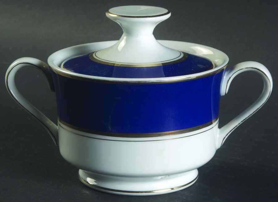 Royal Cobalt Sugar Bowl & Lid by Mikasa-1