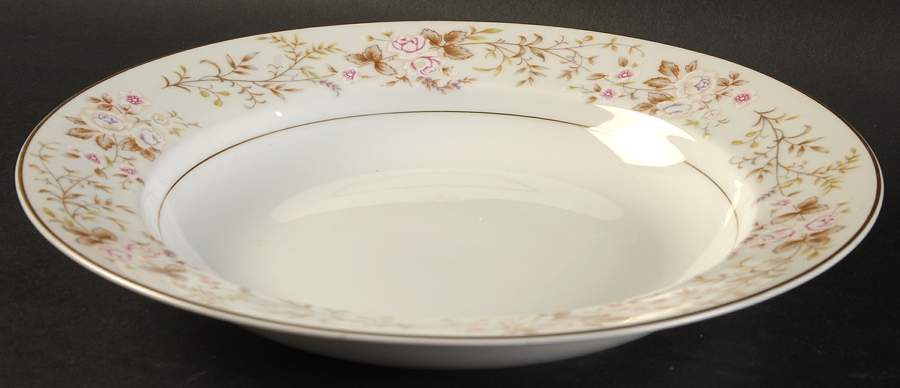 Rose Crest Rim Soup Bowl by Mikasa-1