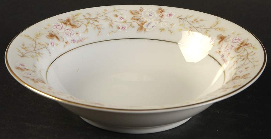 Rose Crest Rim Fruit/Dessert (Sauce) Bowl by Mikasa-1