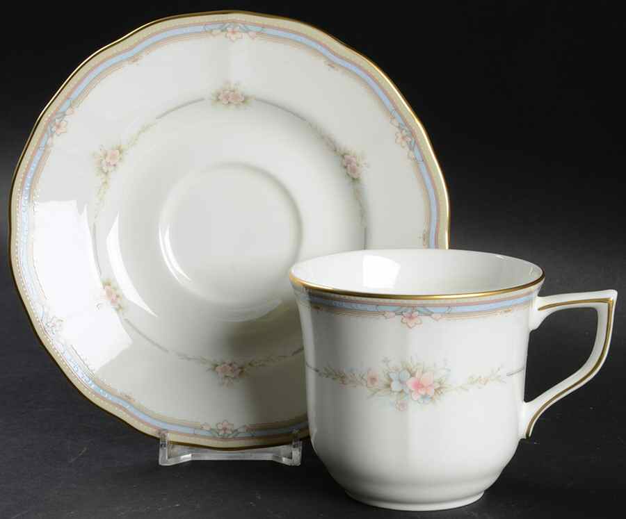 Romantic Garden Flat Cup & Saucer Set by Mikasa-1