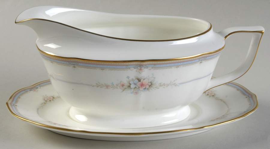 Romantic Garden Gravy Boat & Underplate by Mikasa-1