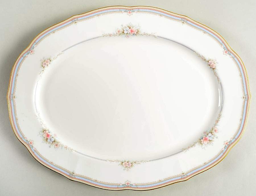 Romantic Garden 14" Oval Serving Platter by Mikasa-1