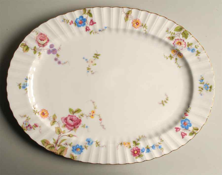 Rose Glow 14" Oval Serving Platter by Mikasa-1