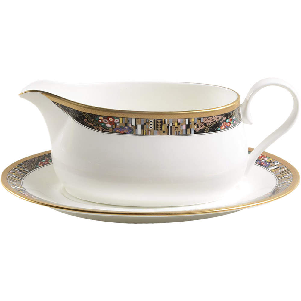Royal Glimmer Gravy Boat & Underplate by Mikasa-1