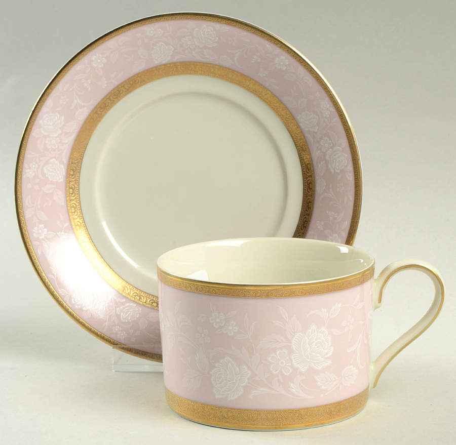 Rose Hill Flat Cup & Saucer Set by Mikasa-1