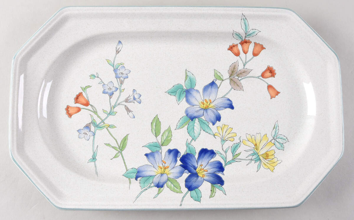 Rose Hips 14" Oval Serving Platter by Mikasa-1