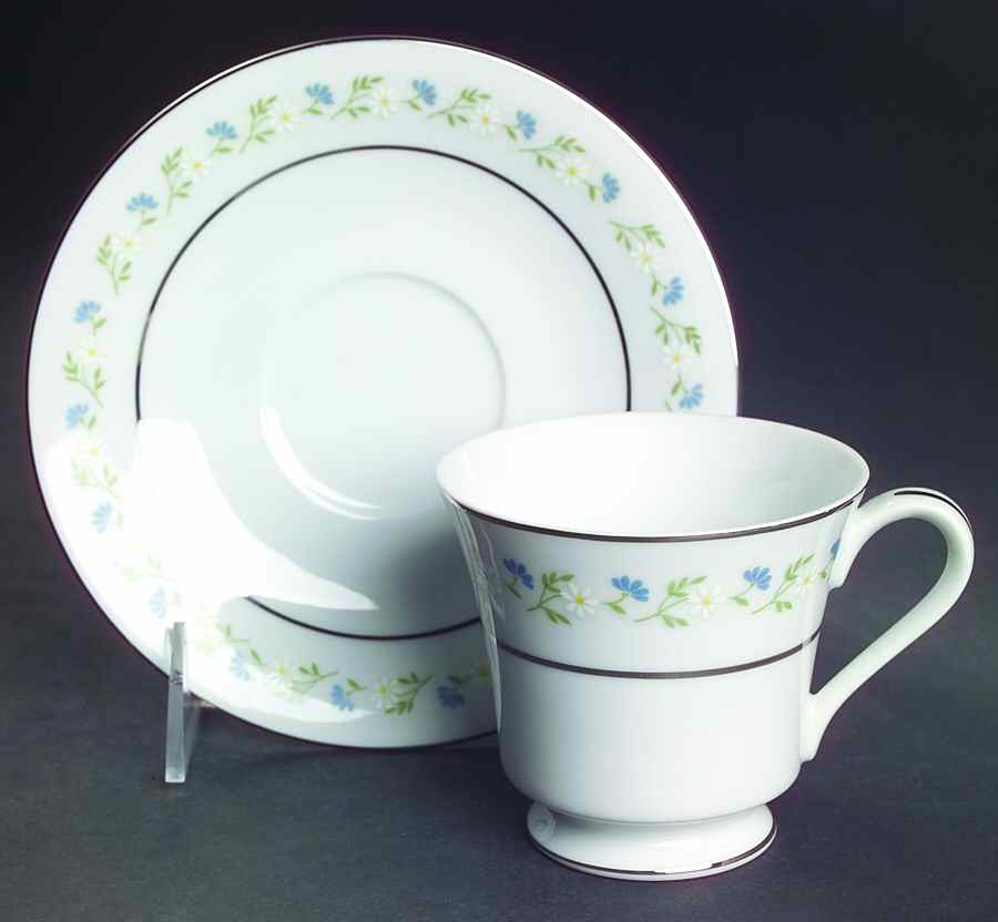 Romance Footed Cup & Saucer Set by Mikasa-1