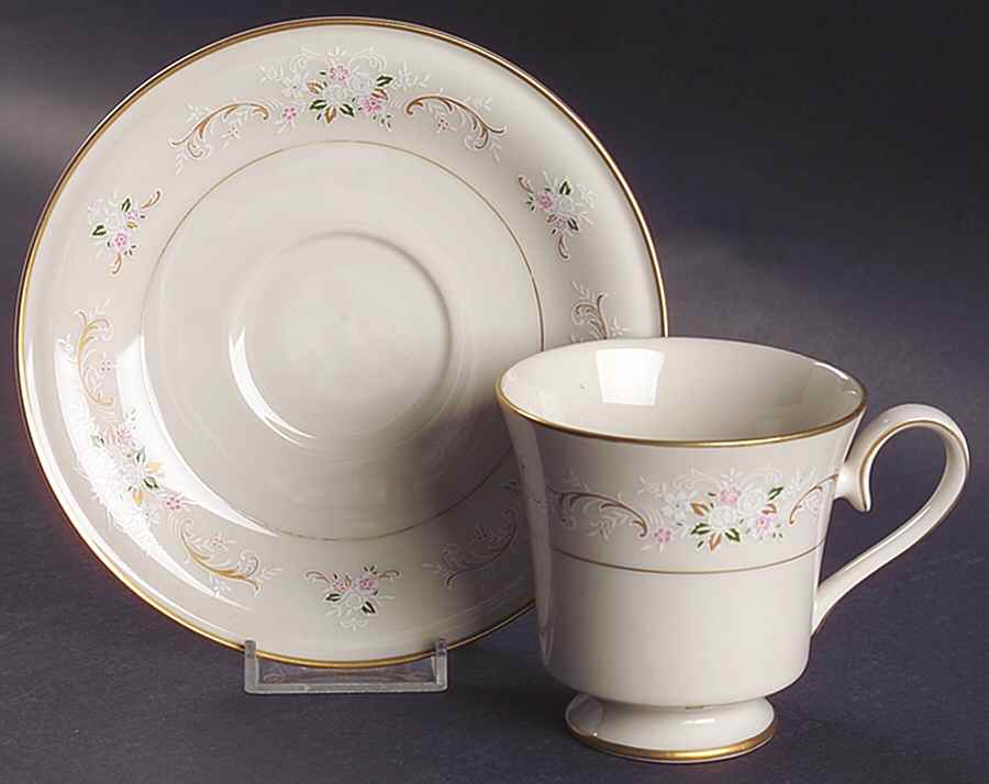 Romance Footed Cup & Saucer Set by Mikasa-1