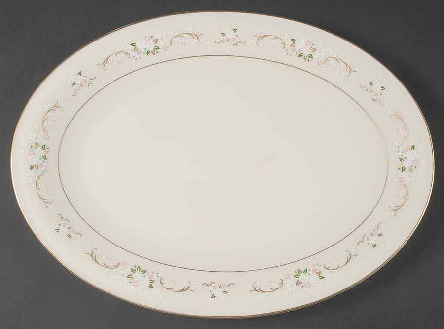Romance 14" Oval Serving Platter by Mikasa-1