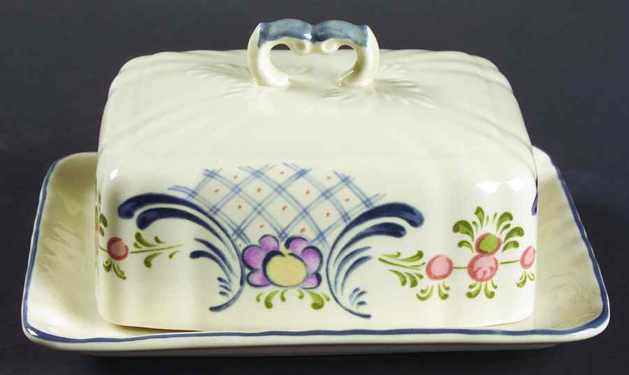Romance Square Covered Butter by Mikasa-1