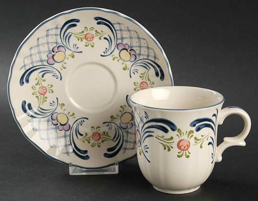 Romance Flat Cup & Saucer Set by Mikasa-1