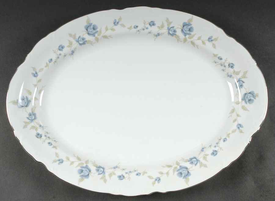Rose Melody 16" Oval Serving Platter by Mikasa-1