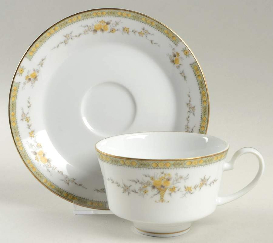 Romi Flat Cup & Saucer Set by Mikasa-1