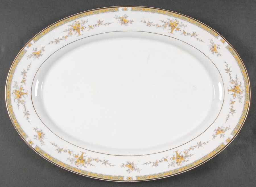 Romi 16" Oval Serving Platter by Mikasa-1