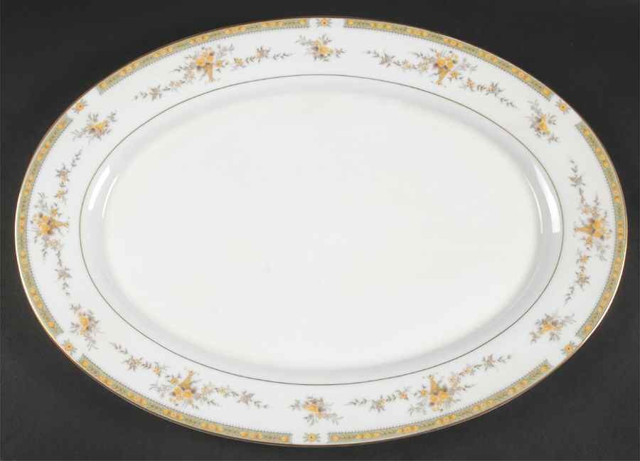 Romi 16" Oval Serving Platter by Mikasa-1