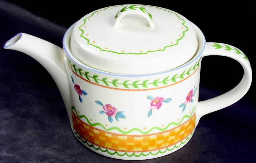 Rose Parade Teapot & Lid by Mikasa-1