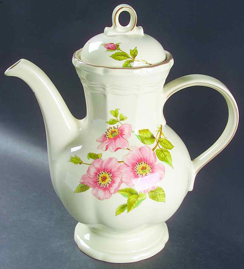 Rose Petals Coffee Pot & Lid by Mikasa-1