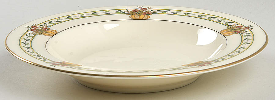 Rose Point Rim Soup Bowl by Mikasa-1