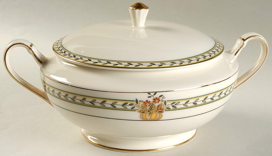 Rose Point Round Covered Vegetable by Mikasa-1