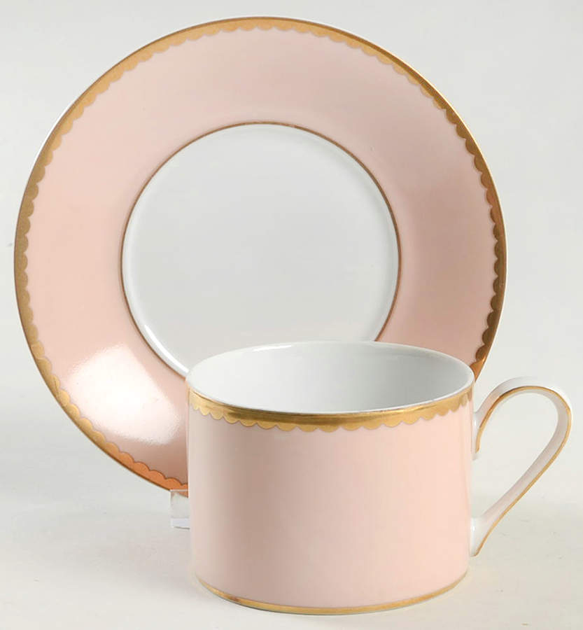 Rose Quartz Flat Cup & Saucer Set by Mikasa-1