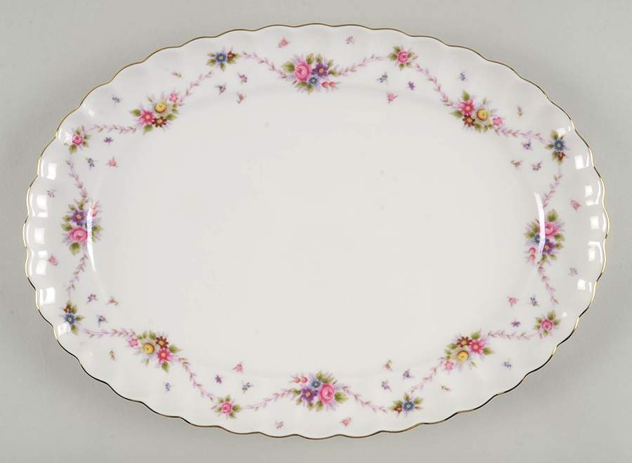 Royal Rose 14" Oval Serving Platter by Mikasa-1