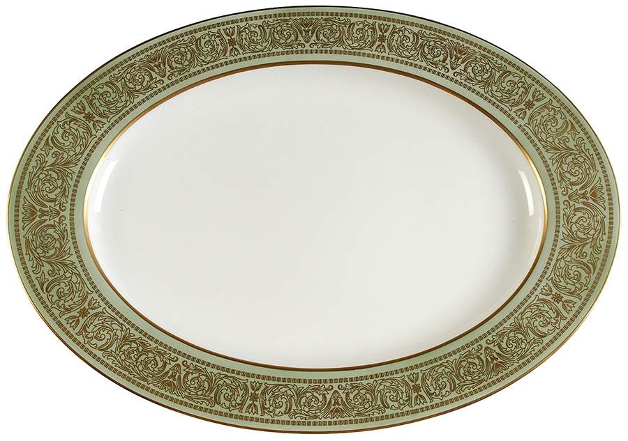 Rosemont 14" Oval Serving Platter by Mikasa-1