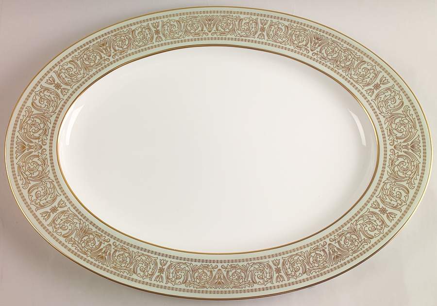 Rosemont 17" Oval Serving Platter by Mikasa-1