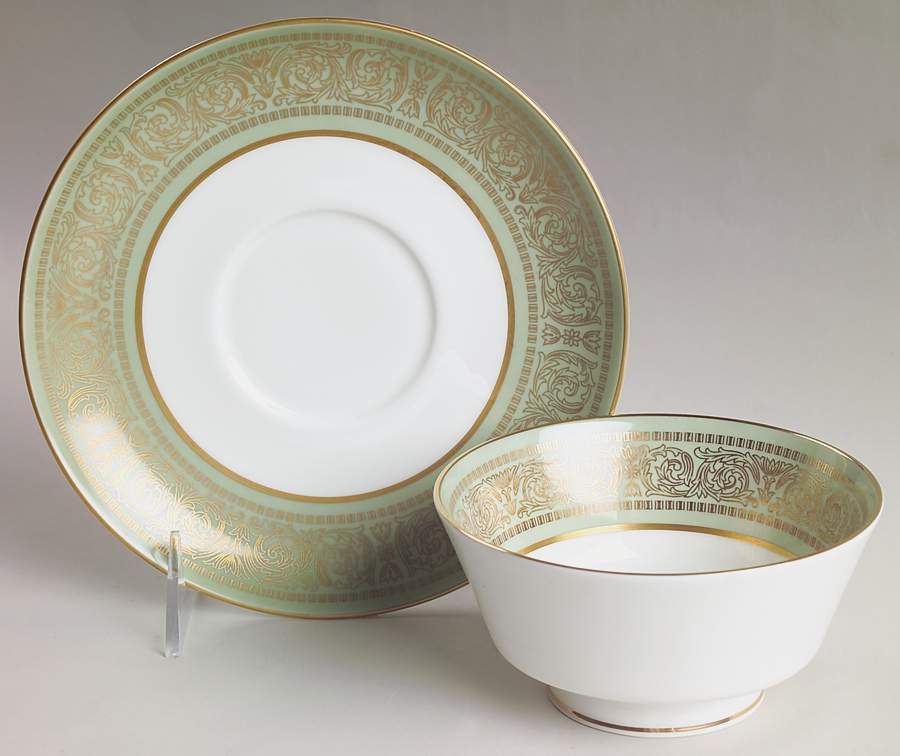Rosemont Footed Cream Soup Bowl & Saucer Set by Mikasa-1