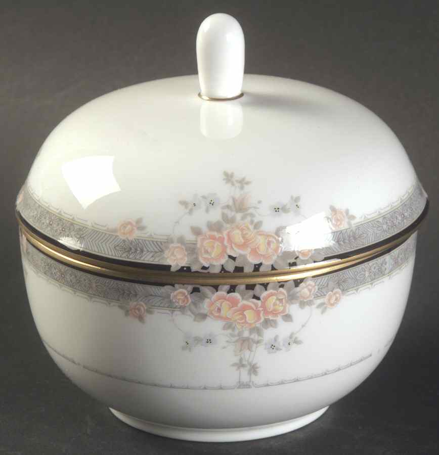 Rosaline Sugar Bowl & Lid by Mikasa-1