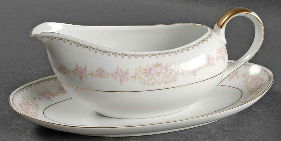 Rosarito Gravy Boat & Underplate/Relish by Mikasa-1