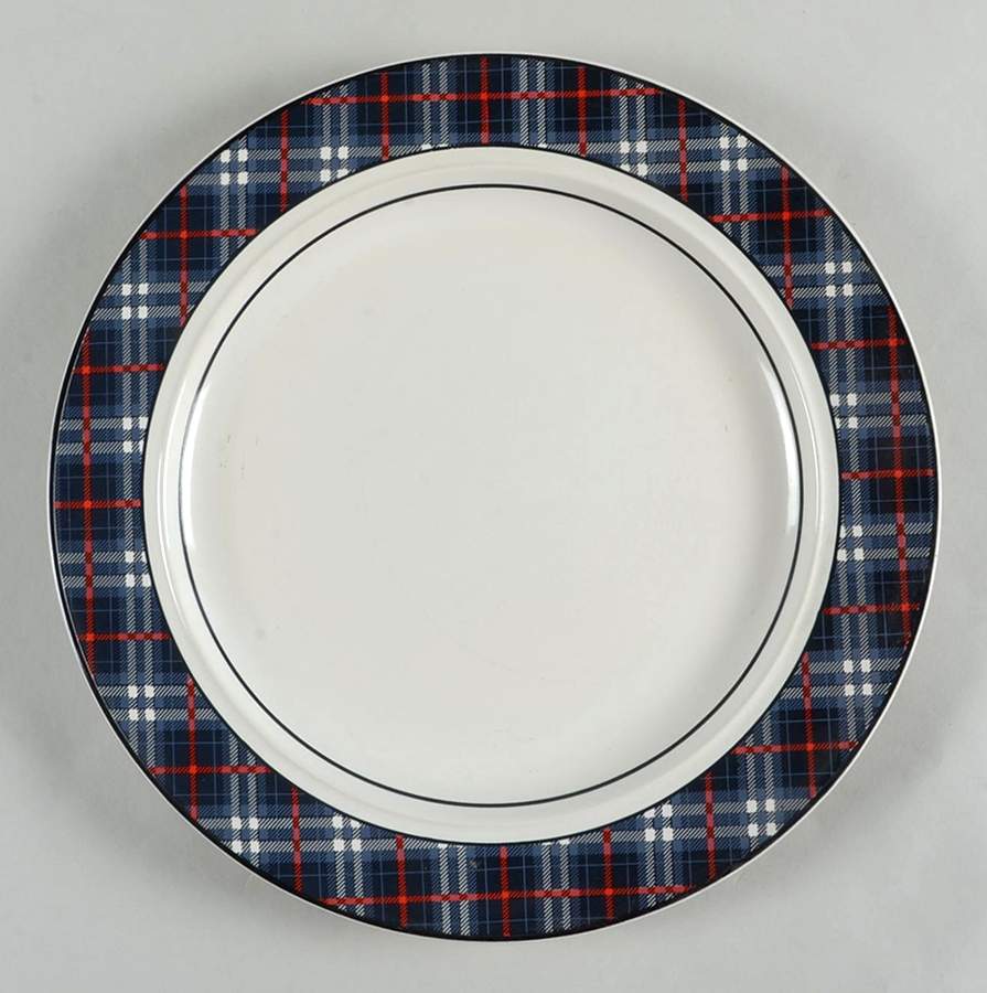 Royal Stewart Blue 12" Chop Plate (Round Platter) by Mikasa-1
