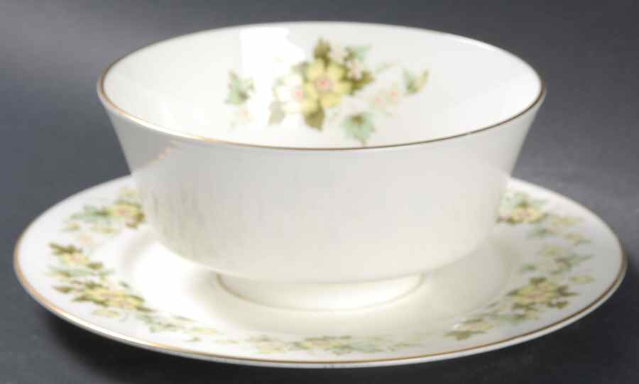 Rosecrest Gravy Boat with Attached Underplate by Mikasa-1