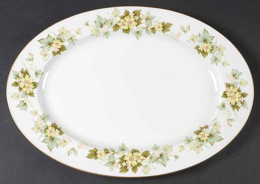 Rosecrest 15" Oval Serving Platter by Mikasa-1