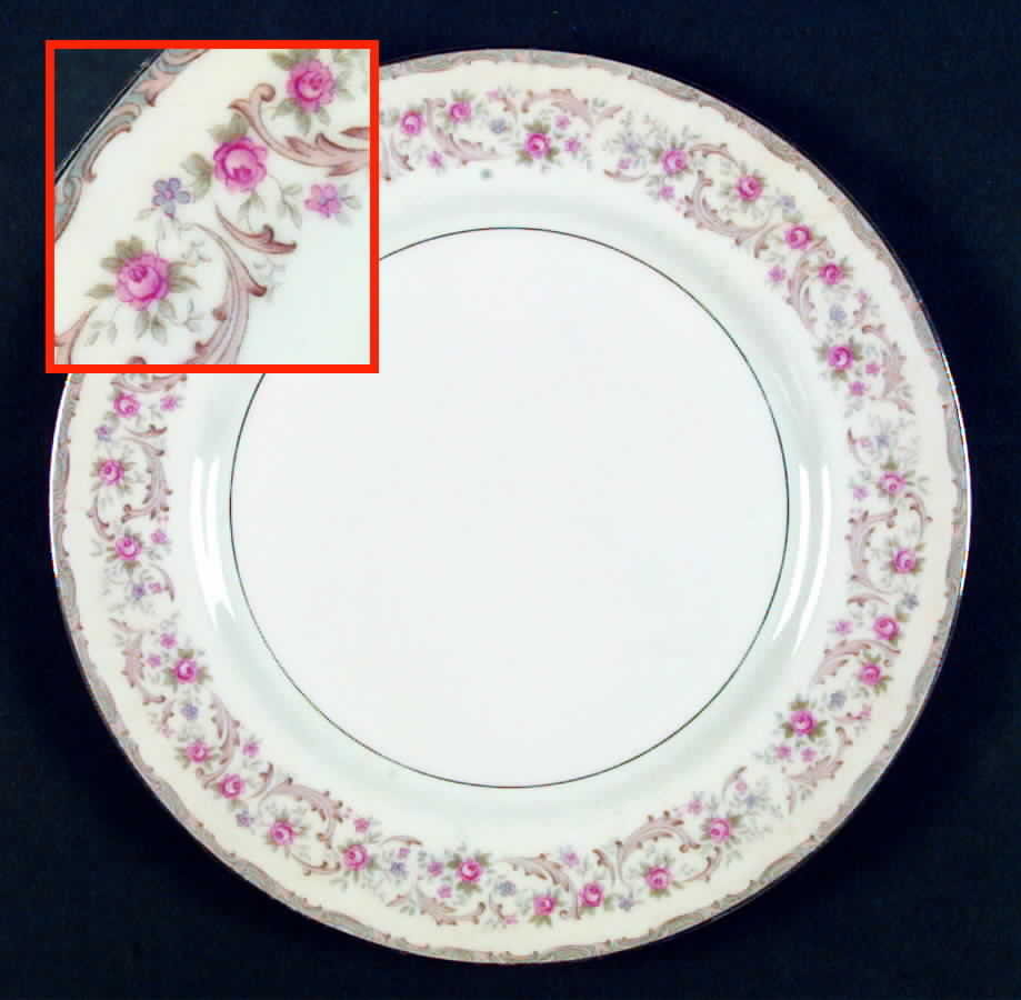 Rosebud Dinner Plate by Mikasa-1