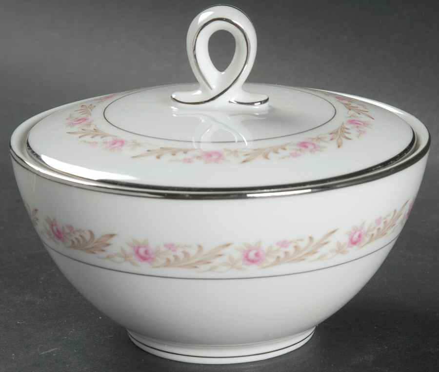 Rose Lane Sugar Bowl & Lid by Mikasa-1