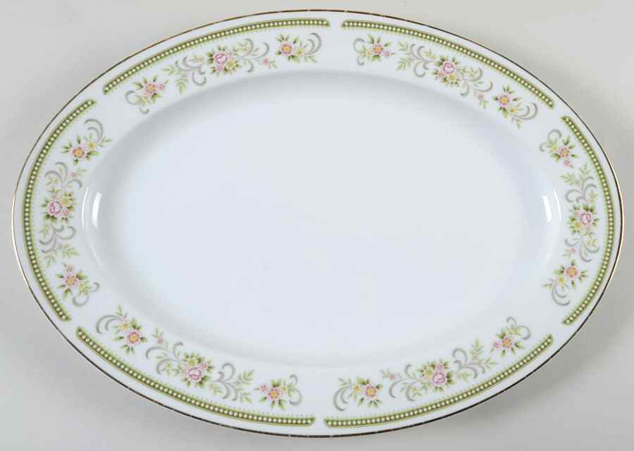 Rosemere 14" Oval Serving Platter by Mikasa-1