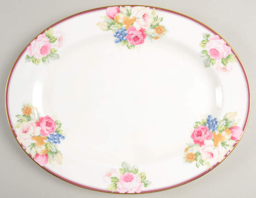 Rosemead 12" Oval Serving Platter by Mikasa-1
