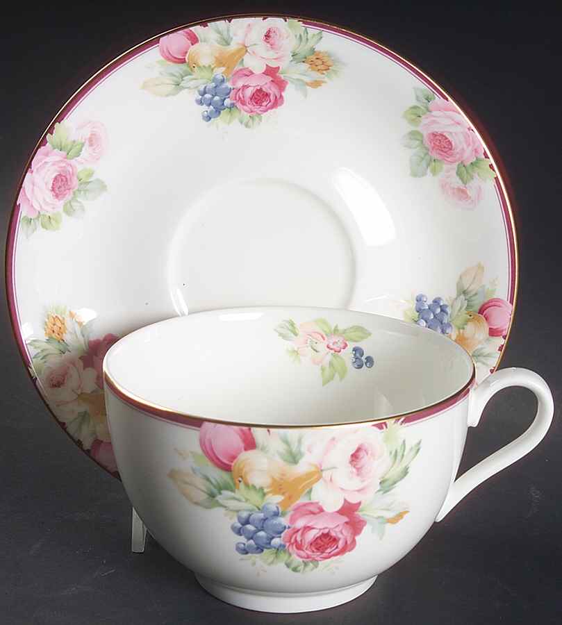 Rosemead Jumbo Cup & Saucer Set by Mikasa-1