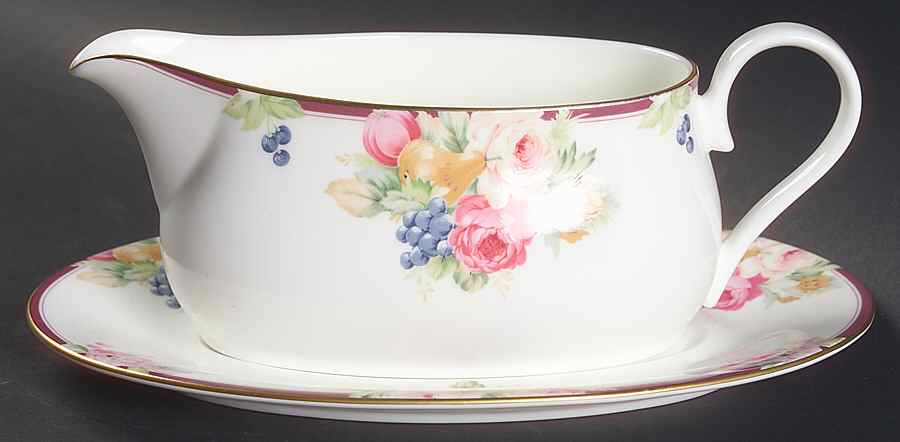 Rosemead Gravy Boat & Underplate by Mikasa-1