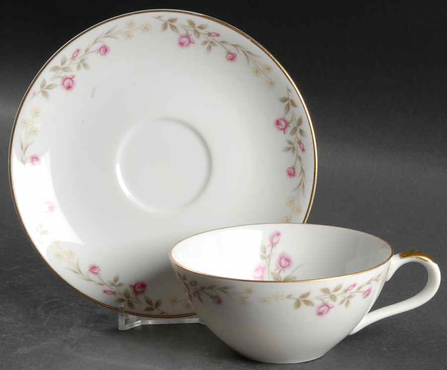 Rosemead Flat Cup & Saucer Set by Mikasa-1