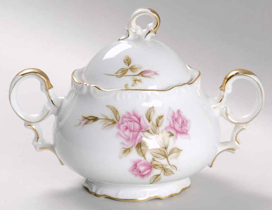 Rosetta Sugar Bowl & Lid by Mikasa-1