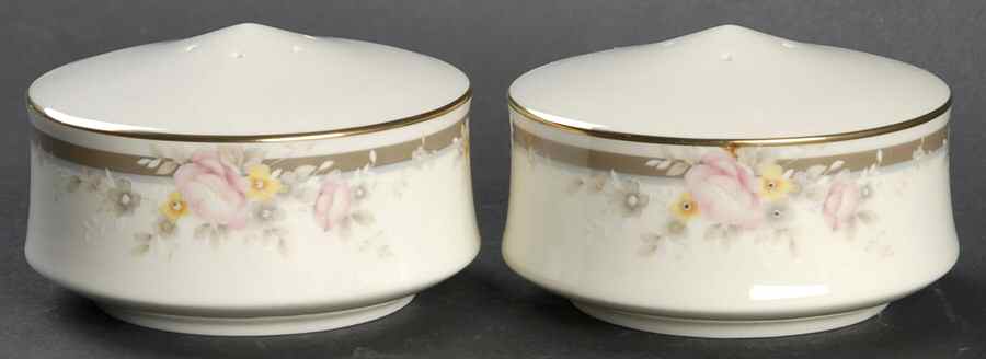 Rosette Salt & Pepper Set by Mikasa-1