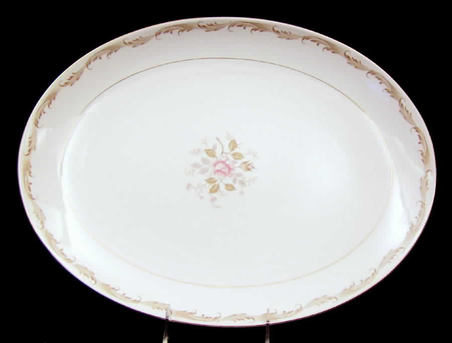 Rosewood 16" Oval Serving Platter by Mikasa-1