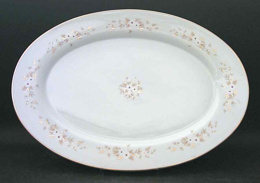 Rosewood 16" Oval Serving Platter by Mikasa-1