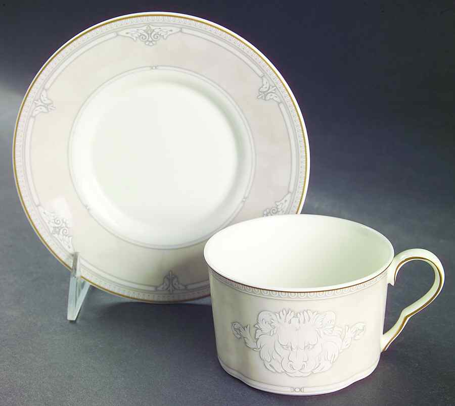 Roman Villa Flat Cup & Saucer Set by Mikasa-1