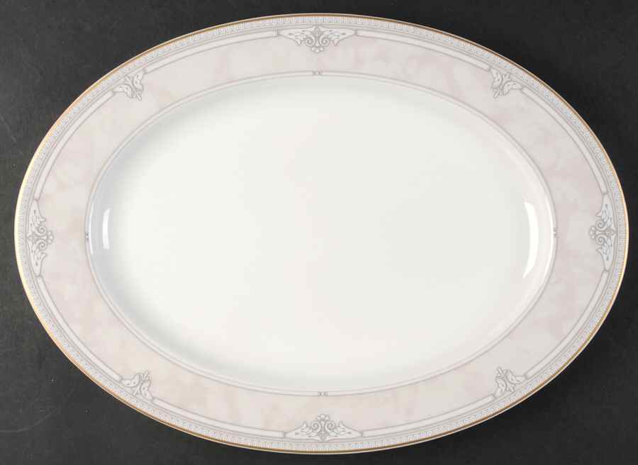 Roman Villa 15" Oval Serving Platter by Mikasa-1