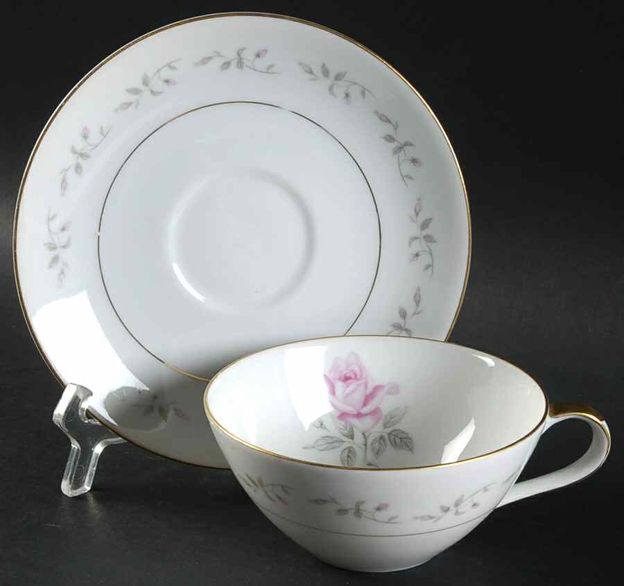 Rowena Flat Cup & Saucer Set by Mikasa-1