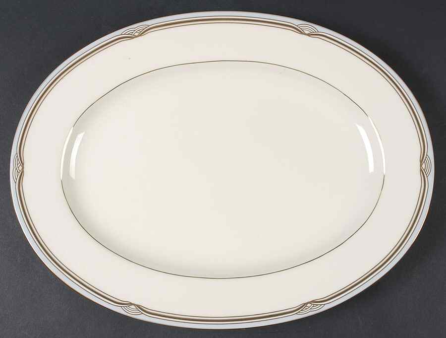 Royalton 14" Oval Serving Platter by Mikasa-1