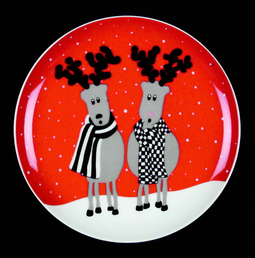 Rudolph Salad Plate by Mikasa-1